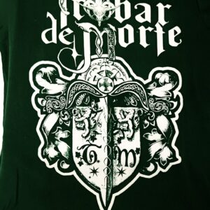 Trobar De Morte - Official T-shirt. Shield. DARK FOREST GREEN COLOUR.