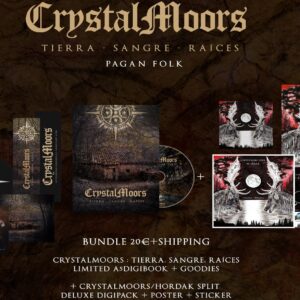 BUNDLE A5Digipack+Digipack.  Crystalmoors :Tierra. Sangre. Raíces.